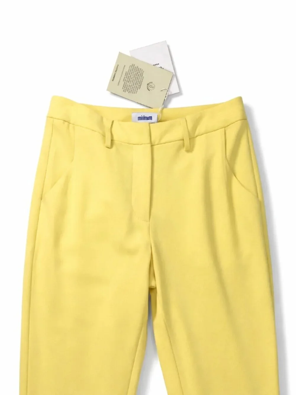 Bold Yellow Statement Pant | Minimum Tailored Ankle Trousers | Size 6 | NWT - Picture 4 of 12